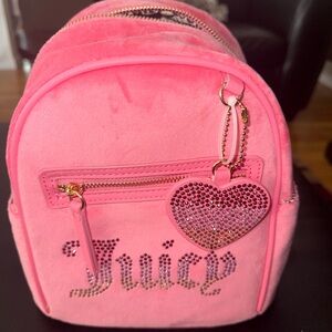 Juicy Couture Pink velour backpack